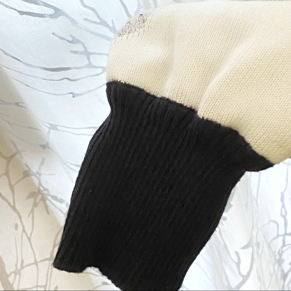 Vintage Patrizia by Mondi green gray white print knit button up cardigan sweater - Picture 7 of 10